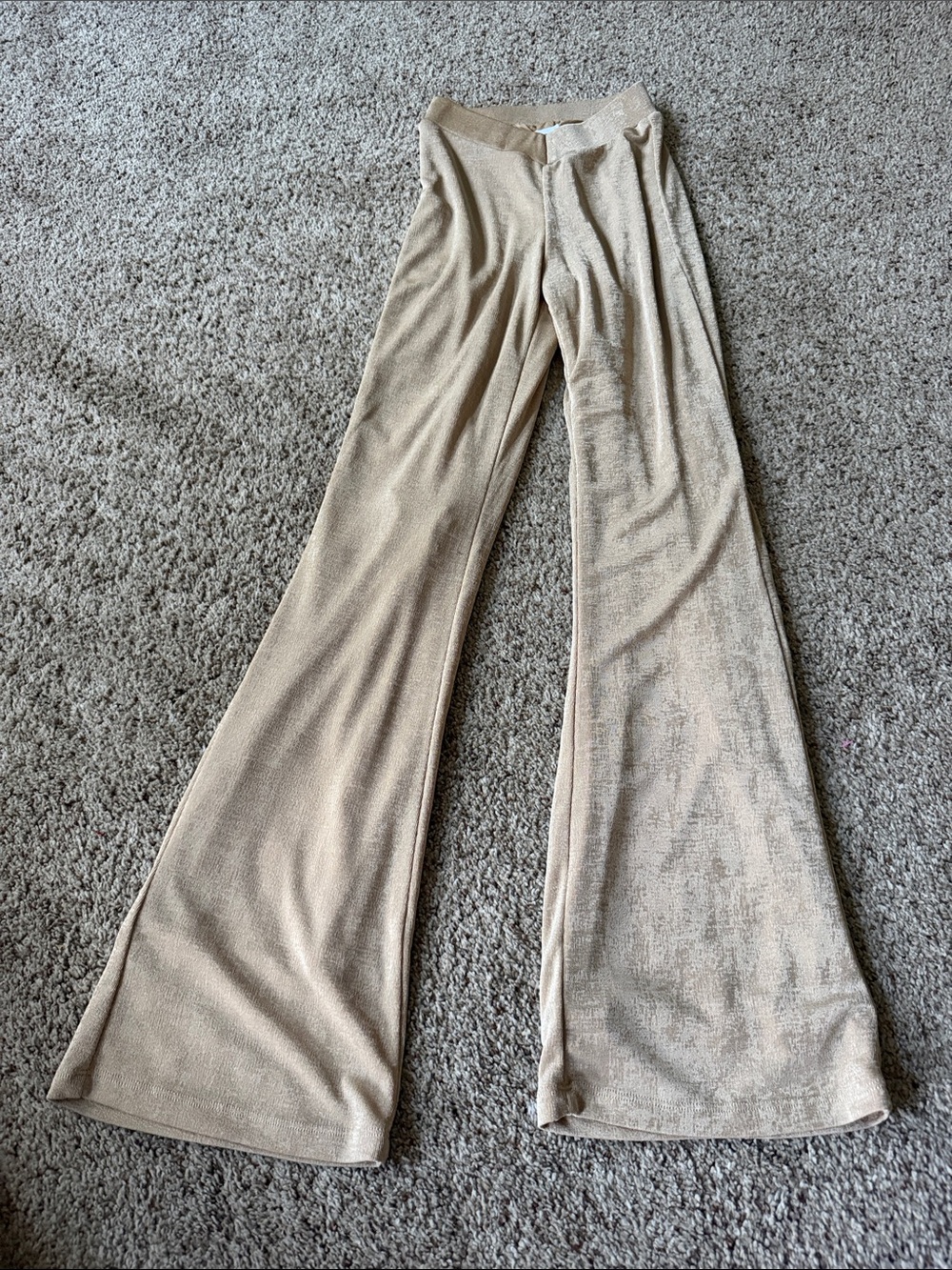 Princess Polly Beige Wide-Leg Knit Pants